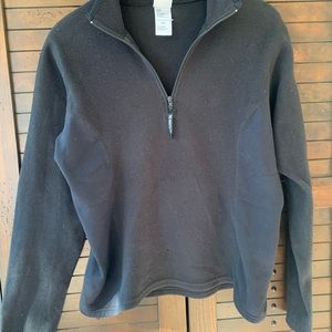 The North Face black  womens 1/4 zip fleece sz M